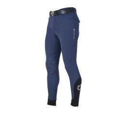 Herren-Reithose Equestro x FISE mit Knie-Grip Marineblazer Marineblau