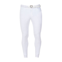 Herren-Reithose Equestro x FISE mit Knie-Grip Weiß Weiß Herren-Reithose Equestro x FISE mit Knie-Grip Weiß Weiß