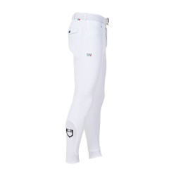 Herren-Reithose Equestro x FISE mit Knie-Grip Weiß Weiß Herren-Reithose Equestro x FISE mit Knie-Grip Weiß Weiß