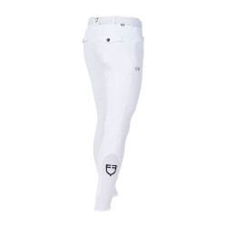 Herren-Reithose Equestro x FISE mit Knie-Grip Weiß Weiß Herren-Reithose Equestro x FISE mit Knie-Grip Weiß Weiß