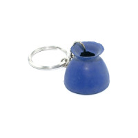 Schlüsselanhänger mit Gummiglocken Umbria Equitazione Königsblau