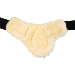 Equestro-Fesselkopfschoner mit synthetischem Lammfell Schwarz