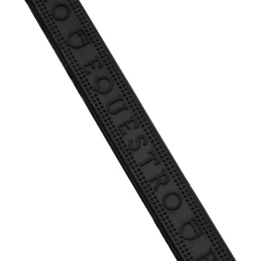 Equestro-Gummizügel mit Relief-Grip und silbernen Details Schwarz