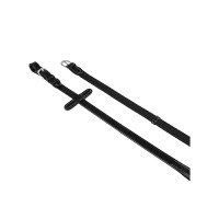 Equestro-Zügel mit silbernen Schnallen Schwarz