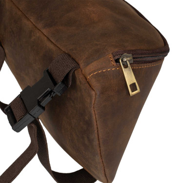 Pommel-Tasche aus Leder von Pool’s Braun