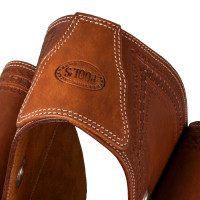 Pool's Satteltasche Bisaccia Handtooled Dunkles Öl Braun