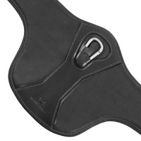 Equestro-Latzgurt aus Leder Schwarz