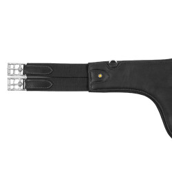 Equestro-Latzgurt aus Leder Schwarz