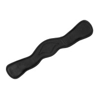 Dressurgurt Equestro aus weichem Leder Schwarz