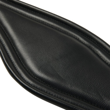 Equestro Ledersprunggurt mit Elastiken Schwarz