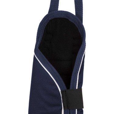 Transportgamaschen-Set und Schweifschoner Equestro mit Gummipatch Marine Marineblau