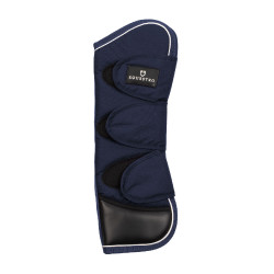 Transportgamaschen-Set und Schweifschoner Equestro mit Gummipatch Marine Marineblau