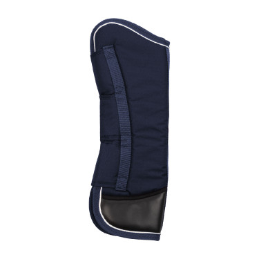 Transportgamaschen-Set und Schweifschoner Equestro mit Gummipatch Marine Marineblau