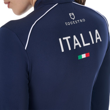 Damen-Training-Base-Layer Equestro x FISE Marineblazer Marineblau