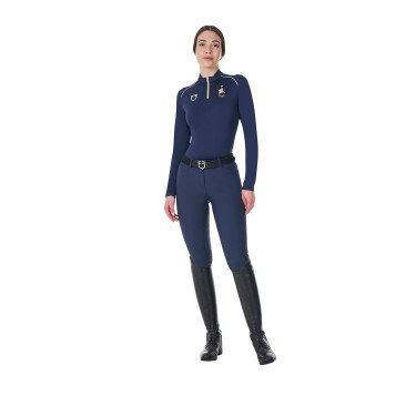 Damen-Training-Base-Layer Equestro x FISE Marineblazer Marineblau