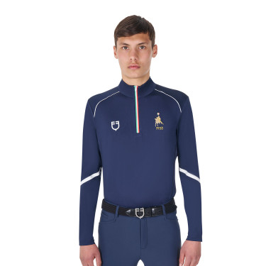 Herren-Trainingsunterzieher Equestro x FISE Marineblazer Marineblau