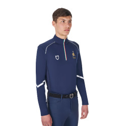 Herren-Trainingsunterzieher Equestro x FISE Marineblazer Marineblau