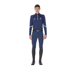 Herren-Trainingsunterzieher Equestro x FISE Marineblazer Marineblau