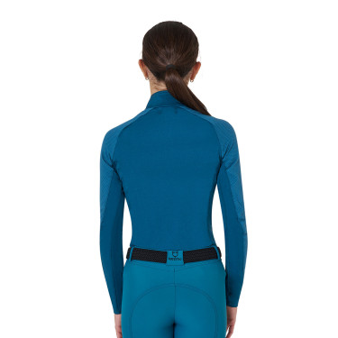 Unisex-Kinder-Baselayer Equestro aus Funktionsstoff Koralle Blau/Weiß Unisex-Kinder-Baselayer Equestro aus Funktionsstoff Koralle Blau/Weiß