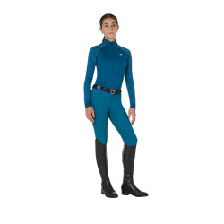 Unisex-Kinder-Baselayer Equestro aus Funktionsstoff Koralle Blau/Weiß Unisex-Kinder-Baselayer Equestro aus Funktionsstoff Koralle Blau/Weiß