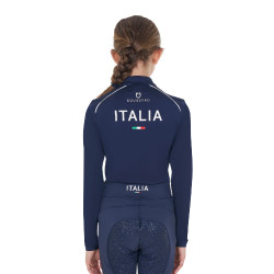 Unisex-Kinder-Baselayer Equestro x FISE Marineblazer Marineblau
