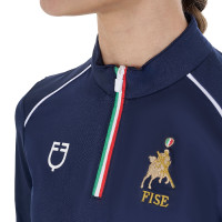 Unisex-Kinder-Baselayer Equestro x FISE Marineblazer Marineblau