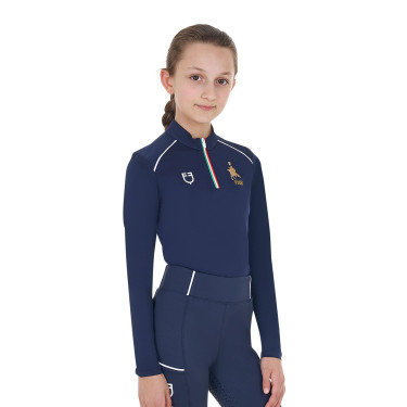 Unisex-Kinder-Baselayer Equestro x FISE Marineblazer Marineblau