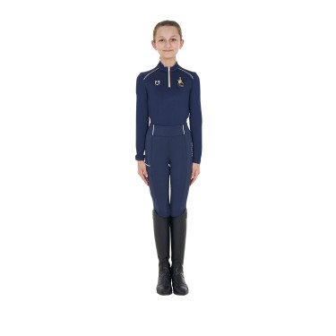 Unisex-Kinder-Baselayer Equestro x FISE Marineblazer Marineblau
