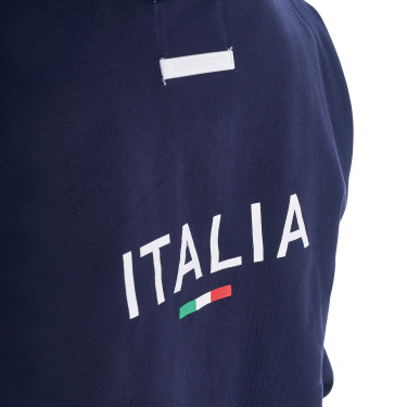 Unisex-Kinder-Hoodie aus Fleece Equestro x FISE Marineblazer Marineblau