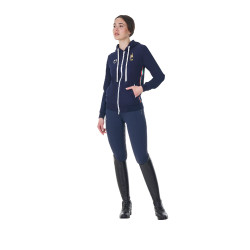 Damen-Kapuzenpullover Equestro x FISE Marineblazer Marineblau