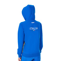 Damen-Kapuzenpullover Equestro x FISE Blau aus Savoyen