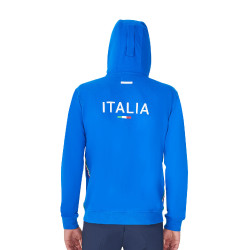 Herren-Hoodie Equestro x FISE Blau aus Savoyen