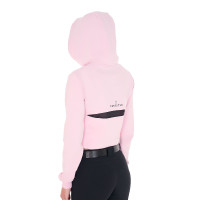 Damen-Sweatshirt Equestro mit Ausschnitten Ballerina Rosa Damen-Sweatshirt Equestro mit Ausschnitten Ballerina Rosa