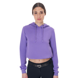 Damen-Sweatshirt Equestro mit Ausschnitten Unendliches Violett