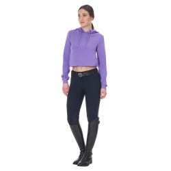 Damen-Sweatshirt Equestro mit Ausschnitten Unendliches Violett