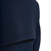 Damen-Sweatshirt Equestro mit Ausschnitten Marineblazer Marineblau