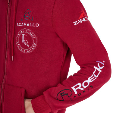 Herren-Hoodie Equestro mit Multi-Logo Roller Beige