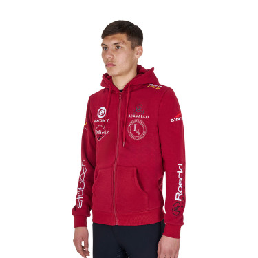 Herren-Hoodie Equestro mit Multi-Logo Roller Beige