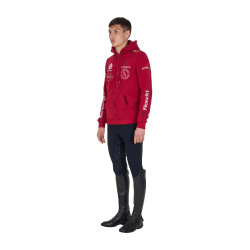 Herren-Hoodie Equestro mit Multi-Logo Roller Beige