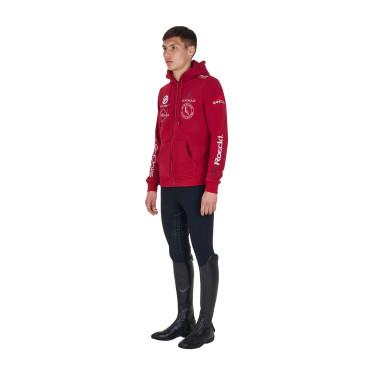 Herren-Hoodie Equestro mit Multi-Logo Roller Beige