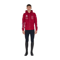 Herren-Hoodie Equestro mit Multi-Logo Roller Beige