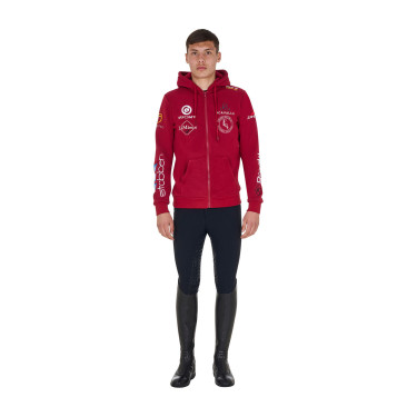 Herren-Hoodie Equestro mit Multi-Logo Roller Beige