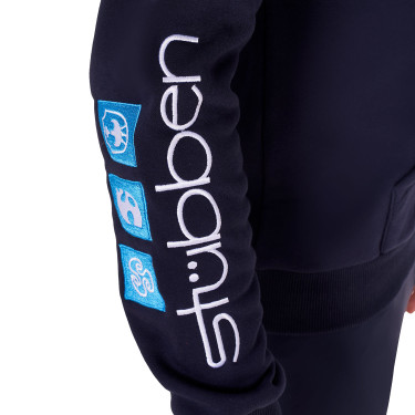 Herren-Hoodie Equestro mit Multi-Logo Marineblazer Marineblau