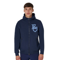Herren-Sweatshirt Equestro EQ mit Frontreißverschluss Marineblazer Marineblau