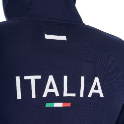 Herren-Fleece-Sweatshirt Equestro x FISE Marineblazer Marineblau