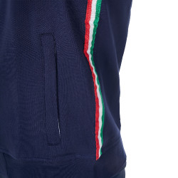 Herren-Fleece-Sweatshirt Equestro x FISE Marineblazer Marineblau