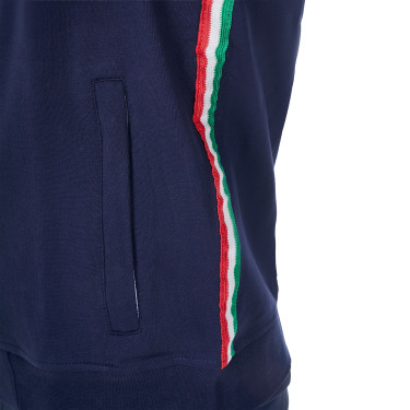 Herren-Fleece-Sweatshirt Equestro x FISE Marineblazer Marineblau