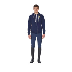 Herren-Fleece-Sweatshirt Equestro x FISE Marineblazer Marineblau