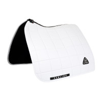 Acavallo Sublime Dressurschabracke aus karierter Technostoffqualität Weiß Wei&szlig;