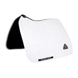 Acavallo Sublime Dressurschabracke aus karierter Technostoffqualität Weiß Wei&szlig;